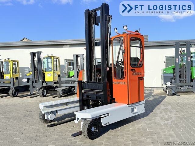 4-way forklift Hubtex DQ45G DUPLEX 5000 FORK-POSITIONER CABIN