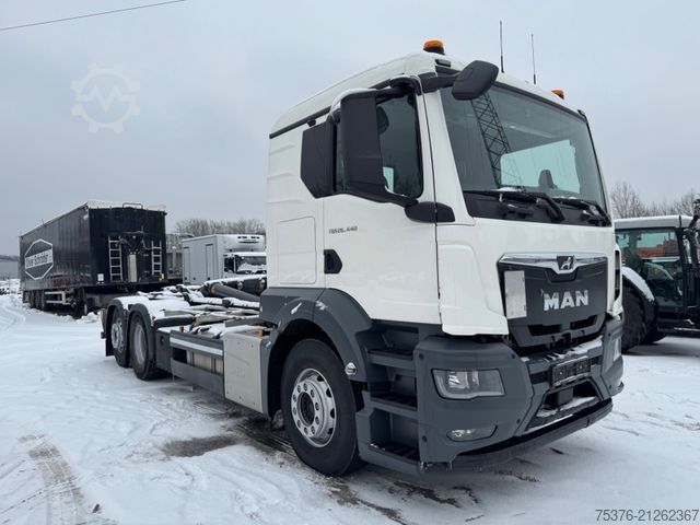 Roll-off tipper truck MAN TGS 26.440 MEILLER RS 2165