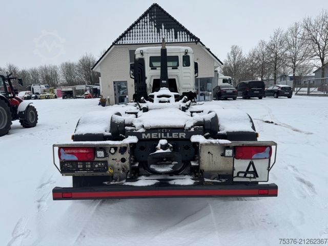 Roll-off tipper truck MAN TGS 26.440 MEILLER RS 2165