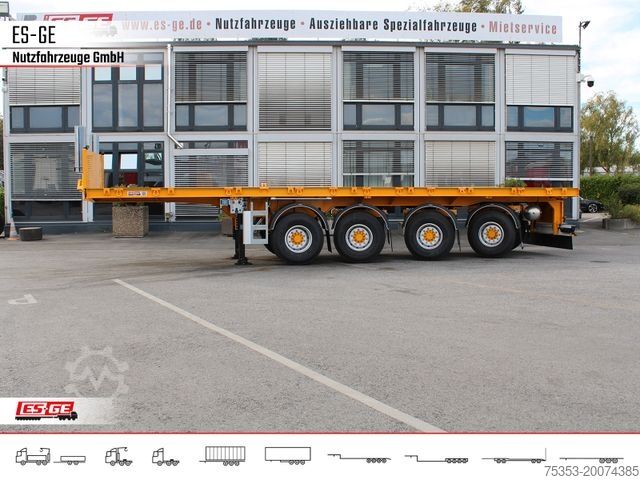 Working platform semitrailer ES-GE 4-Achs-Ballastauflieger
