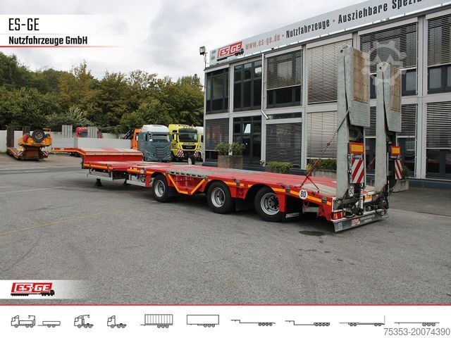 Tieflader-Sattelauflieger FAYMONVILLE MAX Trailer MAX100 Semi-Tieflader Radmulden