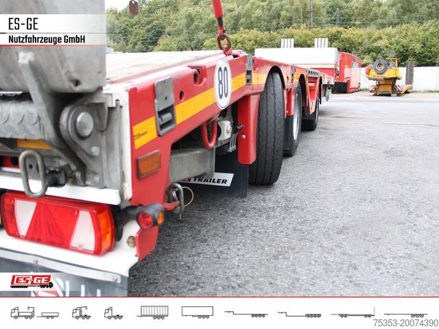 Tieflader-Sattelauflieger FAYMONVILLE MAX Trailer MAX100 Semi-Tieflader Radmulden