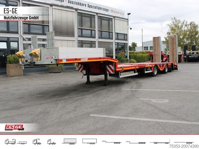 Low loader semitrailer FAYMONVILLE MAX Trailer MAX100 Semi-Tieflader Radmulden