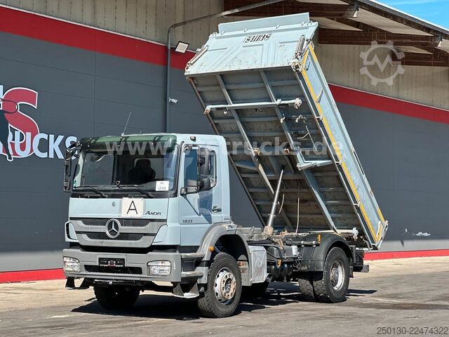 Three-sided tipper truck MERCEDES-BENZ Axor 1833 4x2 MEILLER DSK