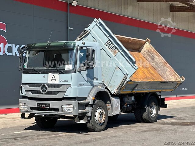 Three-sided tipper truck MERCEDES-BENZ Axor 1833 4x2 MEILLER DSK