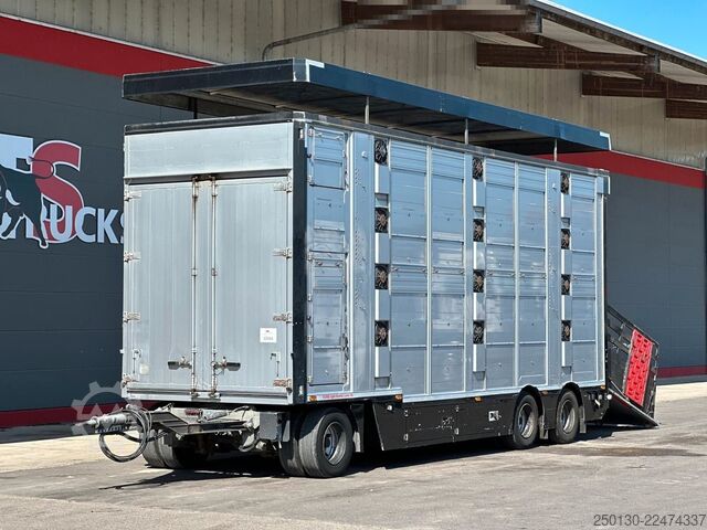 Horse transport trailer Finkl FINKL VTA24 3.Stock KombiLiner Liftachse Hubdach