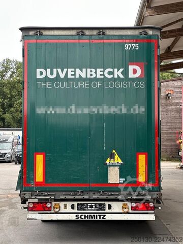 Open semitrailer with tarp SCHMITZ CARGOBULL SCB*S3T MegaTrailer Curtainsider Edscha