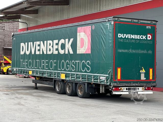 Open semitrailer with tarp SCHMITZ CARGOBULL SCB*S3T MegaTrailer Curtainsider Edscha