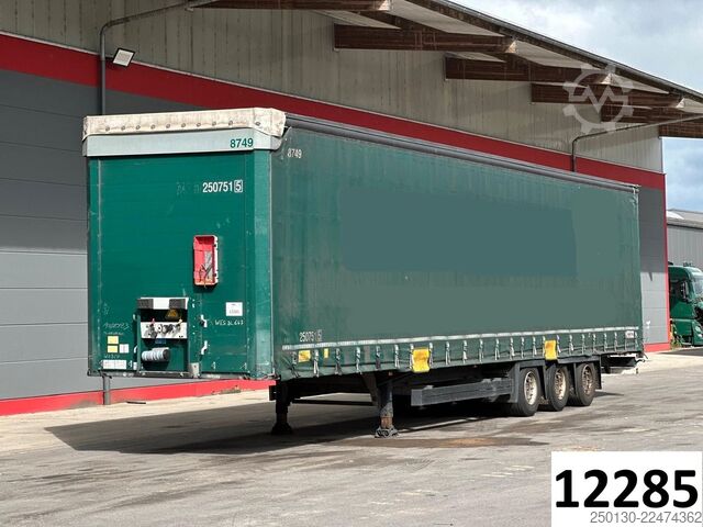 Open semitrailer with tarp SCHMITZ CARGOBULL SCB*S3T MegaTrailer Curtainsider Edscha