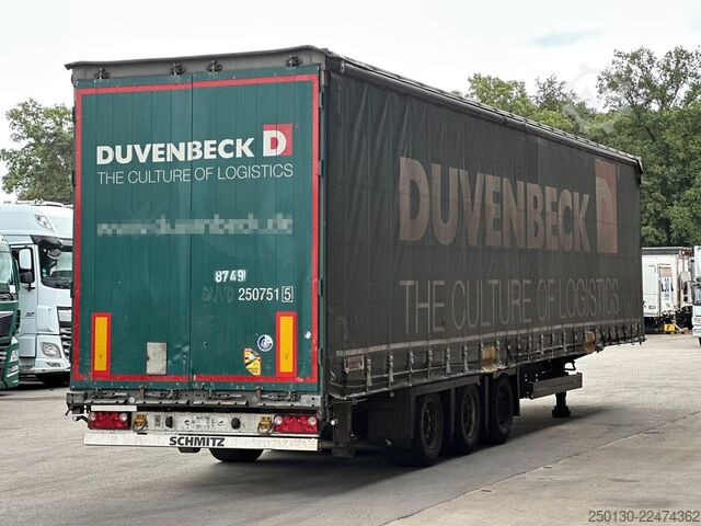 Open semitrailer with tarp SCHMITZ CARGOBULL SCB*S3T MegaTrailer Curtainsider Edscha
