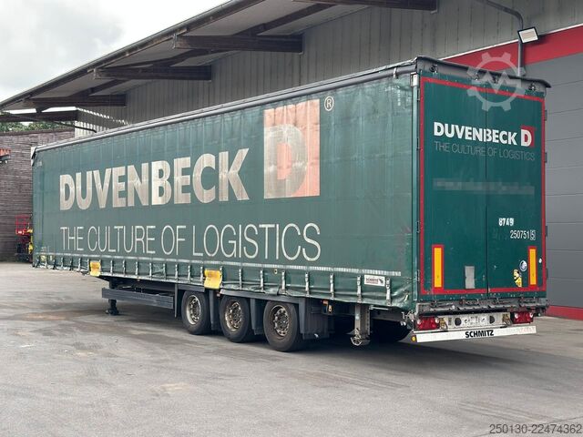 Open semitrailer with tarp SCHMITZ CARGOBULL SCB*S3T MegaTrailer Curtainsider Edscha