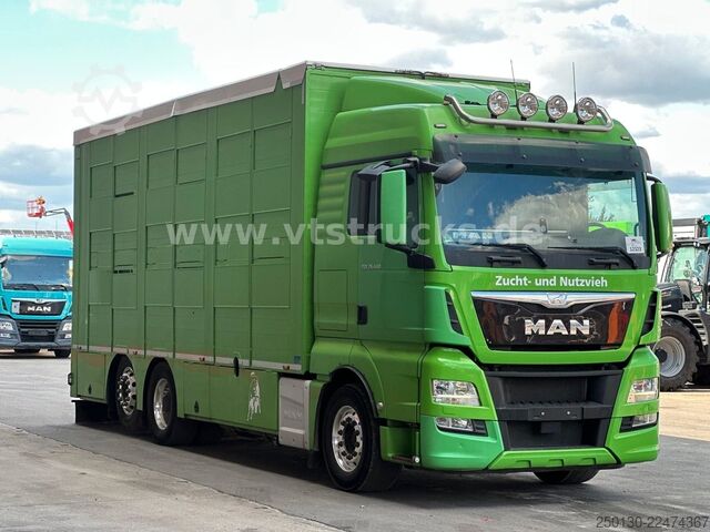 Cattle truck MAN TGX 26.440 6x2 3.Stock Cuppers, Lenk-/Lift