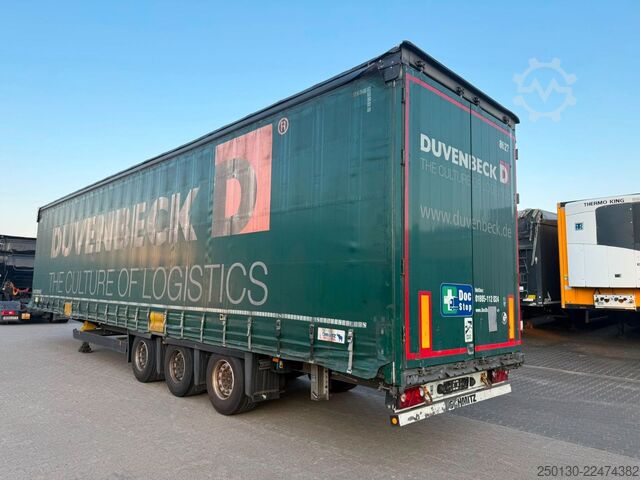 Open semitrailer with tarp SCHMITZ CARGOBULL SCB*S3T MegaTrailer Curtainsider Edscha