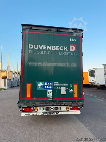 Open semitrailer with tarp SCHMITZ CARGOBULL SCB*S3T MegaTrailer Curtainsider Edscha