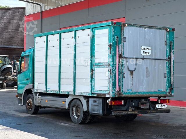 Livestock transporter MERCEDES-BENZ Atego 823 4x2 1.Stock Viehwagen