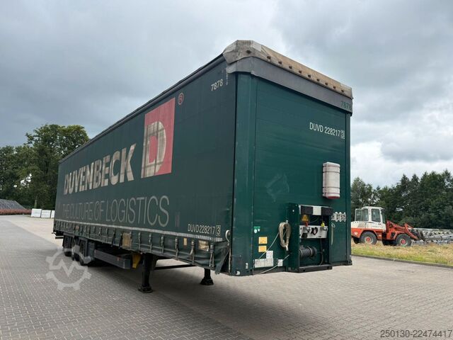 Open semitrailer with tarp SCHMITZ CARGOBULL SCB*S3T MegaTrailer Curtainsider Edscha