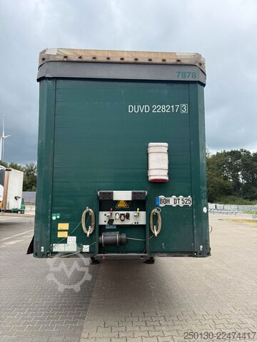 Open semitrailer with tarp SCHMITZ CARGOBULL SCB*S3T MegaTrailer Curtainsider Edscha