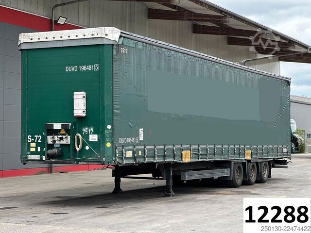Open semitrailer with tarp SCHMITZ CARGOBULL SCB*S3T MegaTrailer Curtainsider Edscha