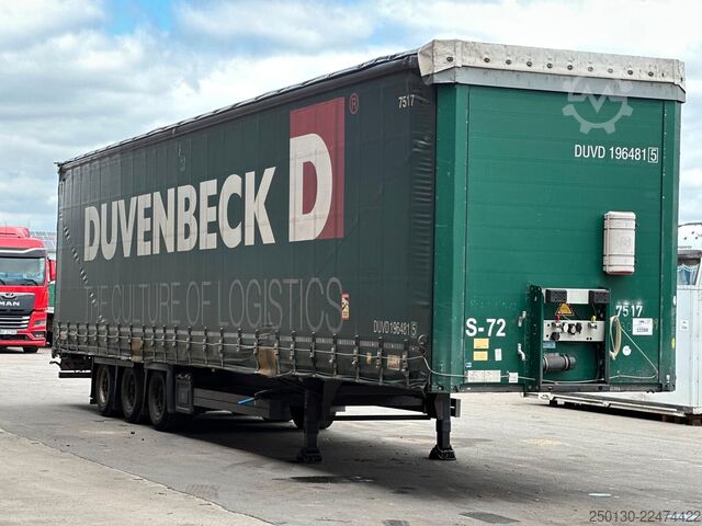 Open semitrailer with tarp SCHMITZ CARGOBULL SCB*S3T MegaTrailer Curtainsider Edscha