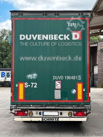 Open semitrailer with tarp SCHMITZ CARGOBULL SCB*S3T MegaTrailer Curtainsider Edscha