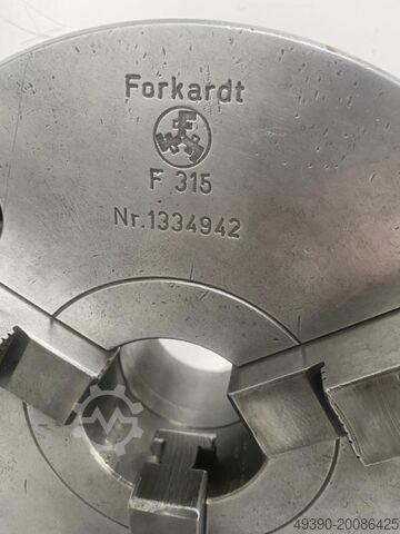 3-Backen Keilstangen-Drehfutter, Kraftspannfutter FORKARDT F 315