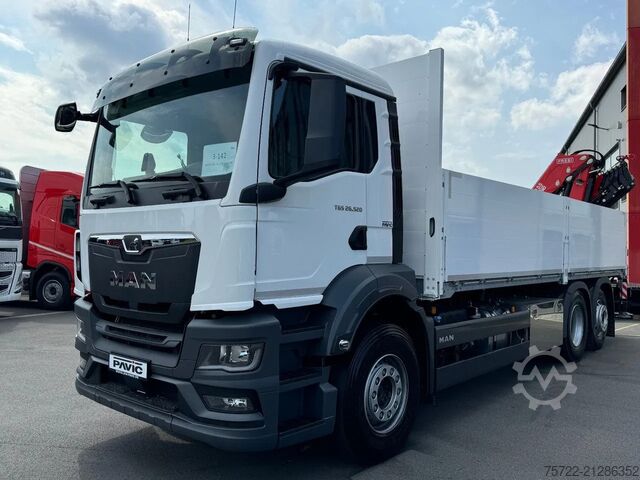 Ladepritsche MAN TGS 26.480 6x2-4 Luft / Luft Baustoff-Pritsche ...