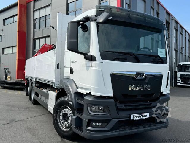 Ladepritsche MAN TGS 26.480 6x2-4 Luft / Luft Baustoff-Pritsche ...