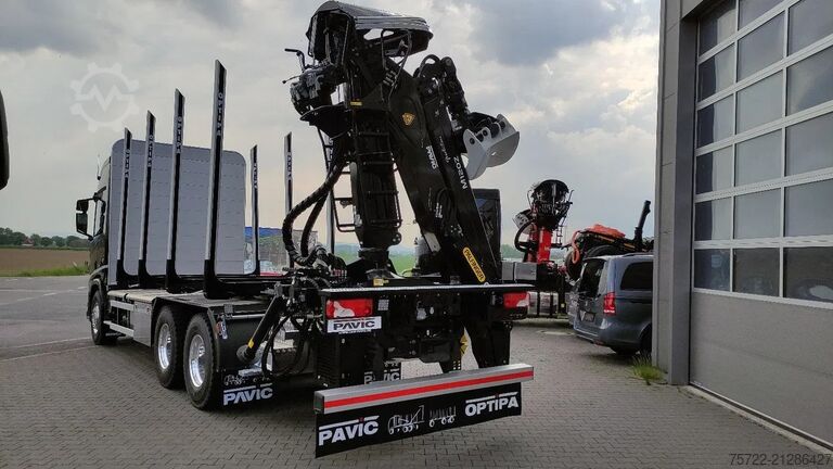 Timber transporter Scania R590 6x4 Kurzholz TAJFUN LIV oder EPSILON