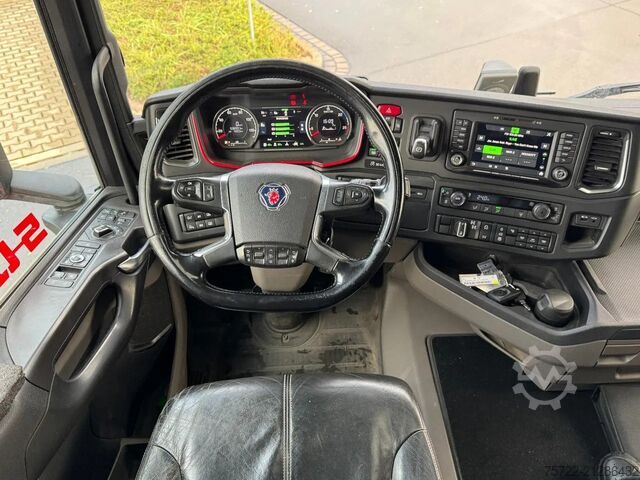 Holztransporter Scania R580 6x4 Kurzholz LKW mit Epsilon M12Z 83