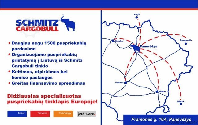 Auflieger mit Pritsche & Plane Schmitz Cargobull Semitrailer Curtainsider Standard
