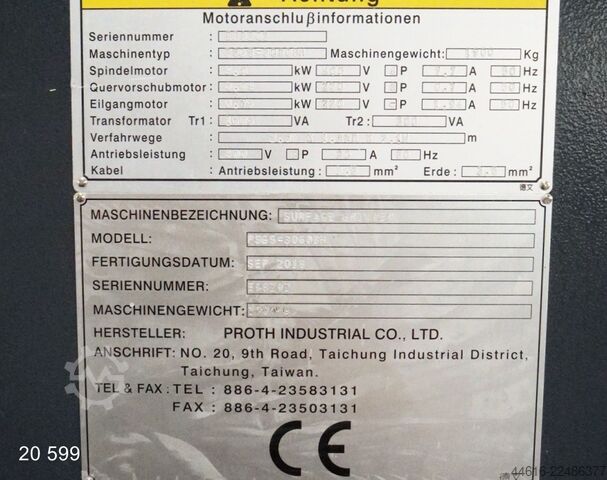 Surface grinding machine PROTH PSGS-3060BH