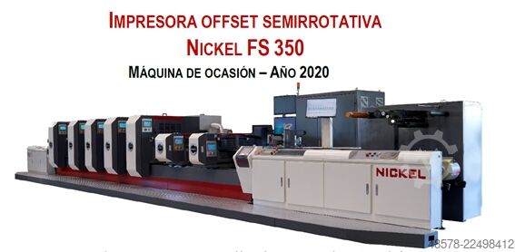 Semi-rotary offset printing press NICKEL FS 350