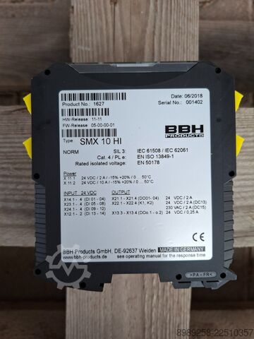 Safety control system BBH Products SMX10HI