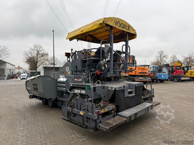 Wheeled asphalt paver Vögele Super 1203 Radfertiger