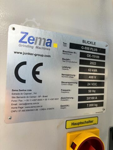 CNC cylindrical grinding machine ZEMA G-800 PLUS