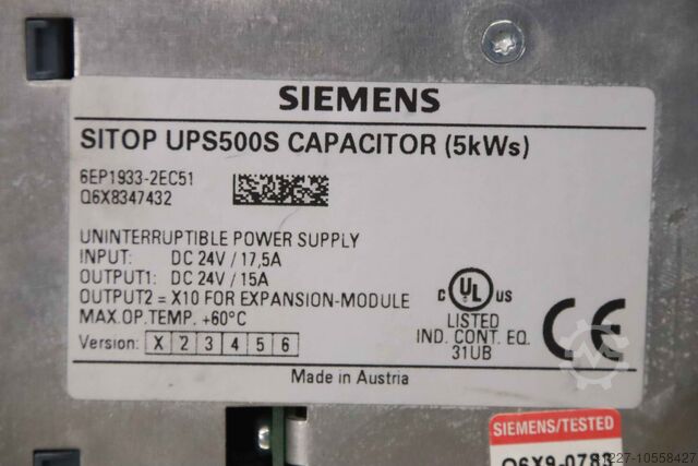 Power supply Siemens SITOP UPS500S 6EP1933-2EC51