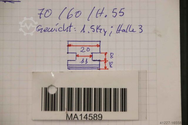 Interchangeable jaws unbekannt Breite 20 mm