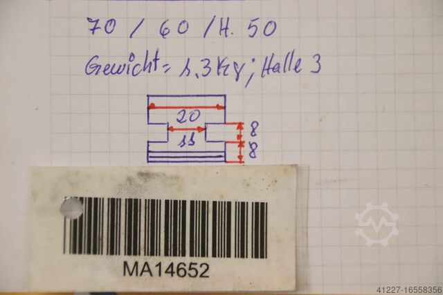 Interchangeable jaws unbekannt Breite 20 mm