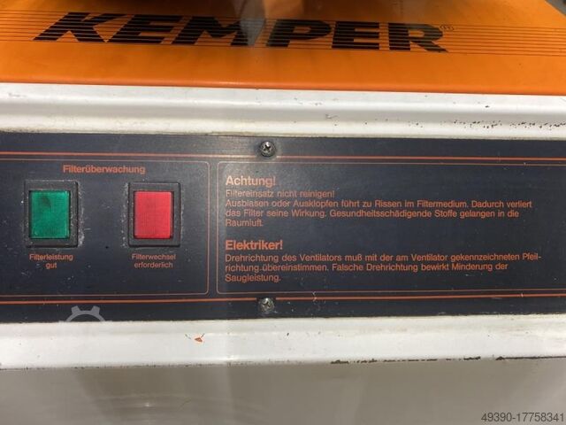 Welding fume extraction for wall mounting, extraction unit, filtration system KEMPER 85400