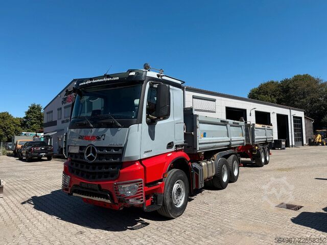 Three-sided tipper truck MERCEDES-BENZ 2653 3.S.K Meiller Kippanhänger
