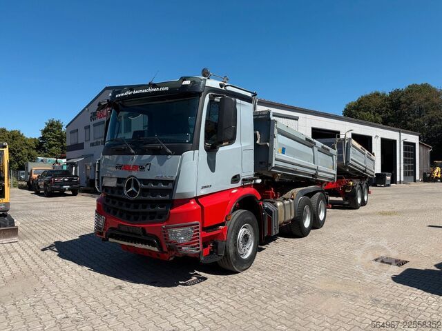 Three-sided tipper truck MERCEDES-BENZ 2653 3.S.K Meiller Kippanhänger