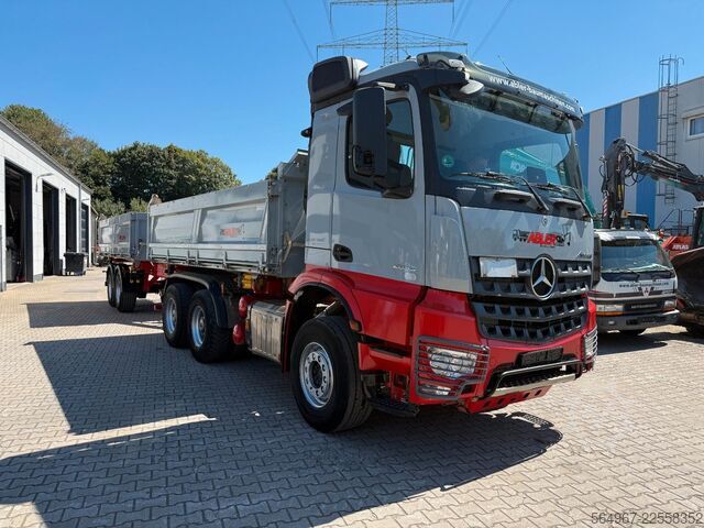 Three-sided tipper truck MERCEDES-BENZ 2653 3.S.K Meiller Kippanhänger