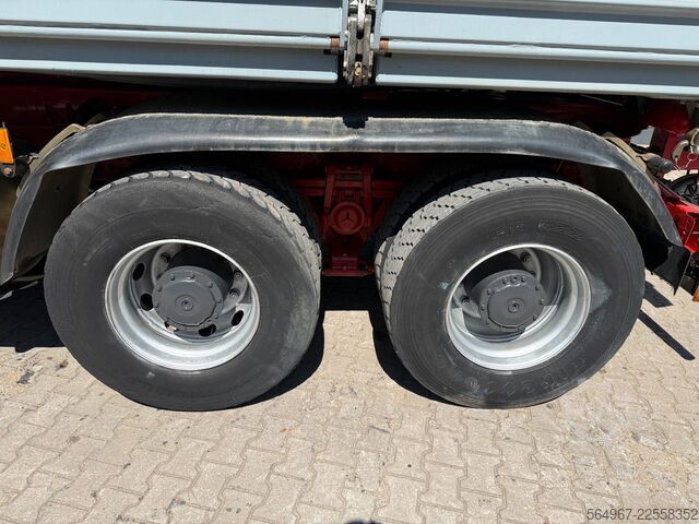 Three-sided tipper truck MERCEDES-BENZ 2653 3.S.K Meiller Kippanhänger