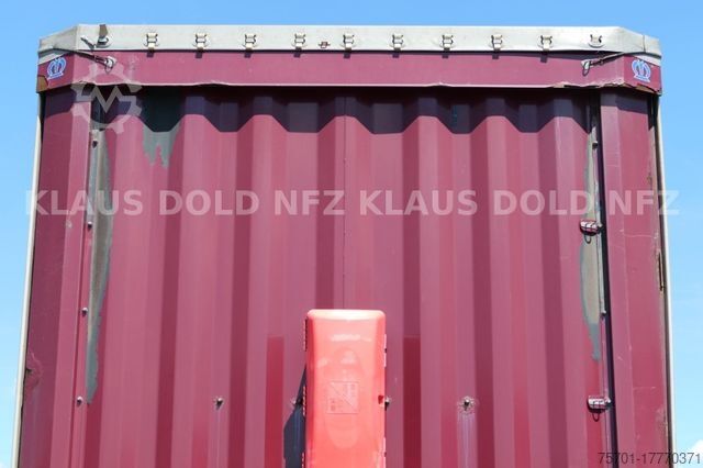 Open semitrailer with tarp KRONE Pritsche Plane XL MegaLiner BWP Edscha Bordwände