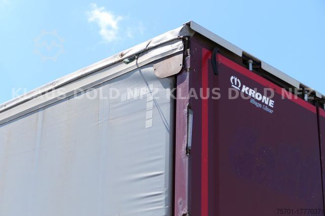Open semitrailer with tarp KRONE Pritsche Plane XL MegaLiner BWP Edscha Bordwände