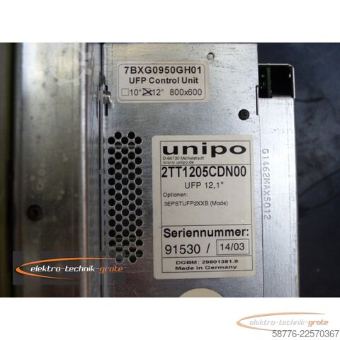 Component Unipo unipo 2TT1205CDN00 Monitoreinheit TFT 12.1"