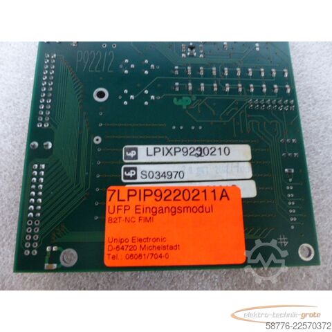 Komponente  Unipo Electronic 7LPIP9220211A UFP Eingangsmodul B2T-NC FIMI