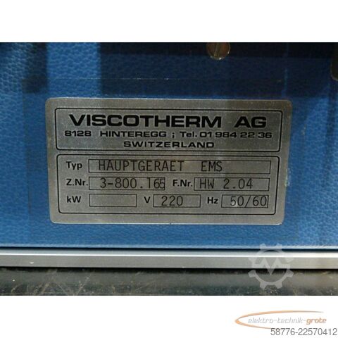 Component  Viscotherm Hauptgerät EMS  Z.Nr. 3-800. 165  F.Nr. HW 2.04