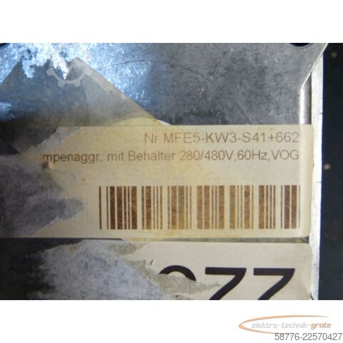 Component Vogel MFE5-KW3-S41 + 662 Zentralschmierung