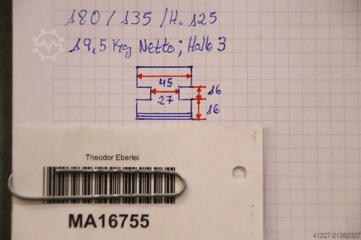 Interchangeable jaws Forkardt Breite 45 mm  schrägverzahnt